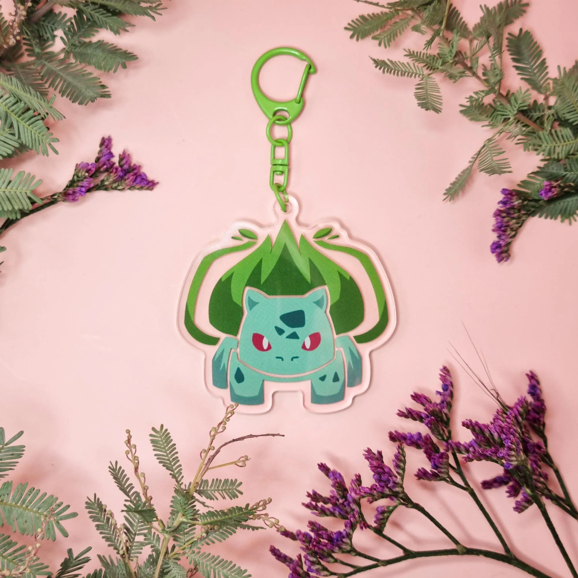 Grass Frog Acrylic Keychain