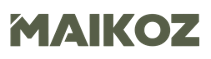 The logo of Maikoz in green text