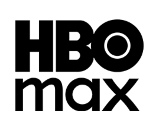 HBO Max logo in black and white.