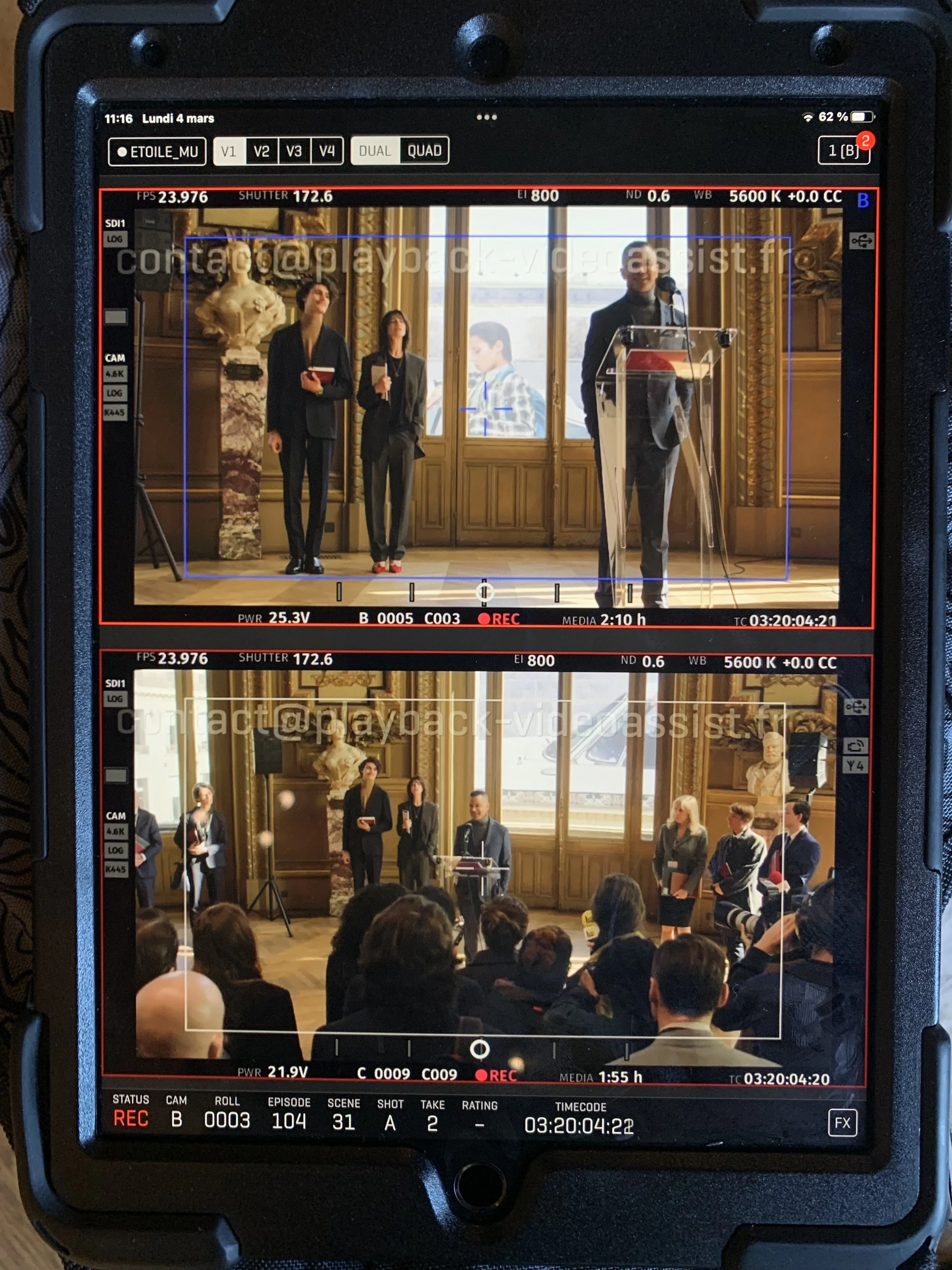 English-speaking hair and makeup artist on set of Étoile, Amazon Prime Video ballet series filmed in Paris