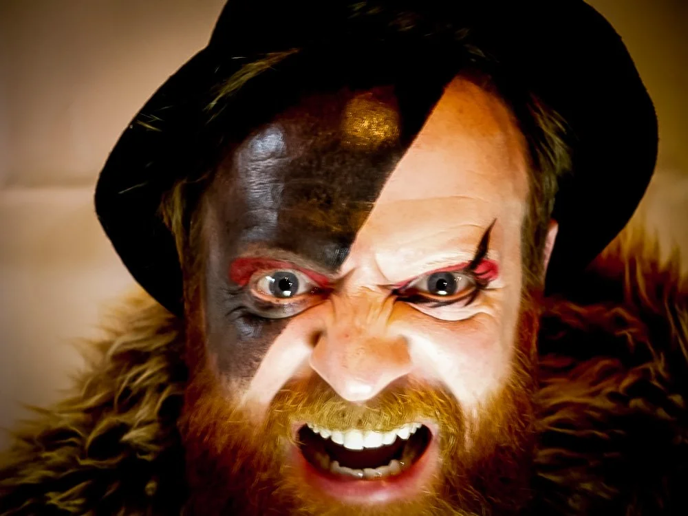 Creative character body paint and theatrical event makeup by English-speaking makeup artist available in Paris and Ibiza