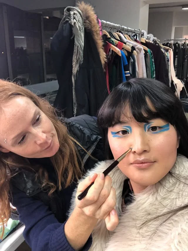 Paris-based English-speaking makeup artist on French TV series Extra Lucide for Ciné+ OCS