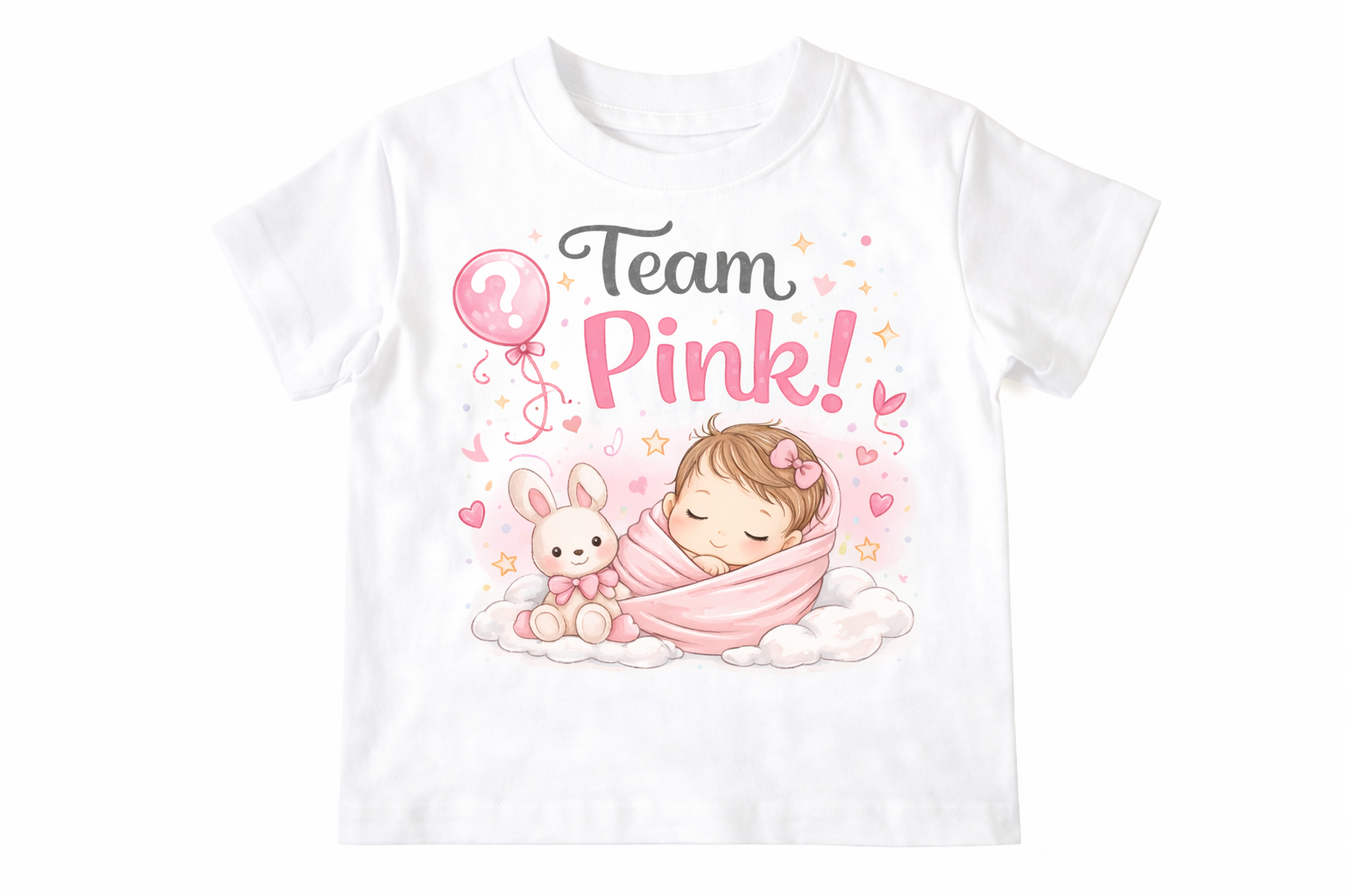 Team Pink Baby Girl Announcement