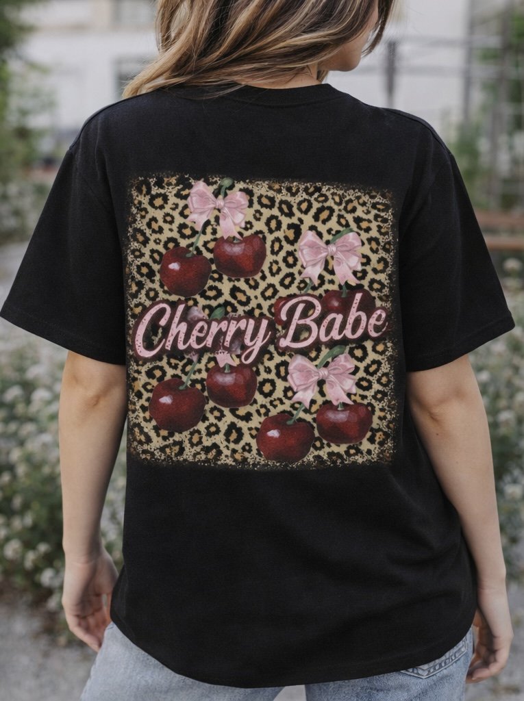 Cherry Babe Graphic T-Shirt