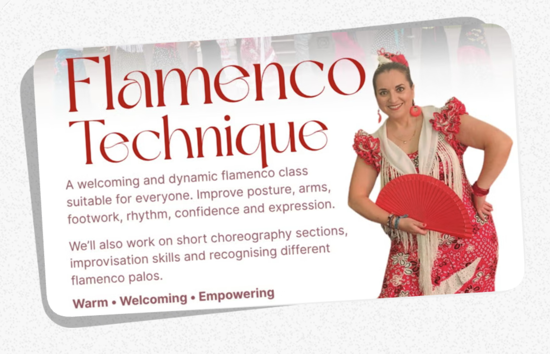 💃 Flamenco Technique – All Levels (Warm • Welcoming • Empowering)