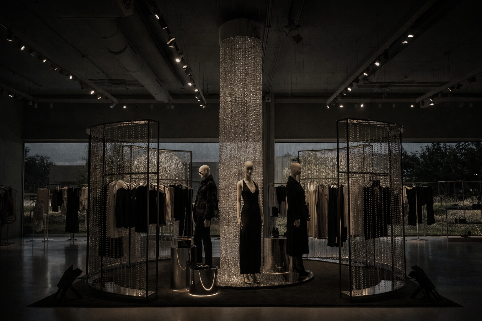 Mango / 2025 / Night Party Plaza / Windows and Instore Design