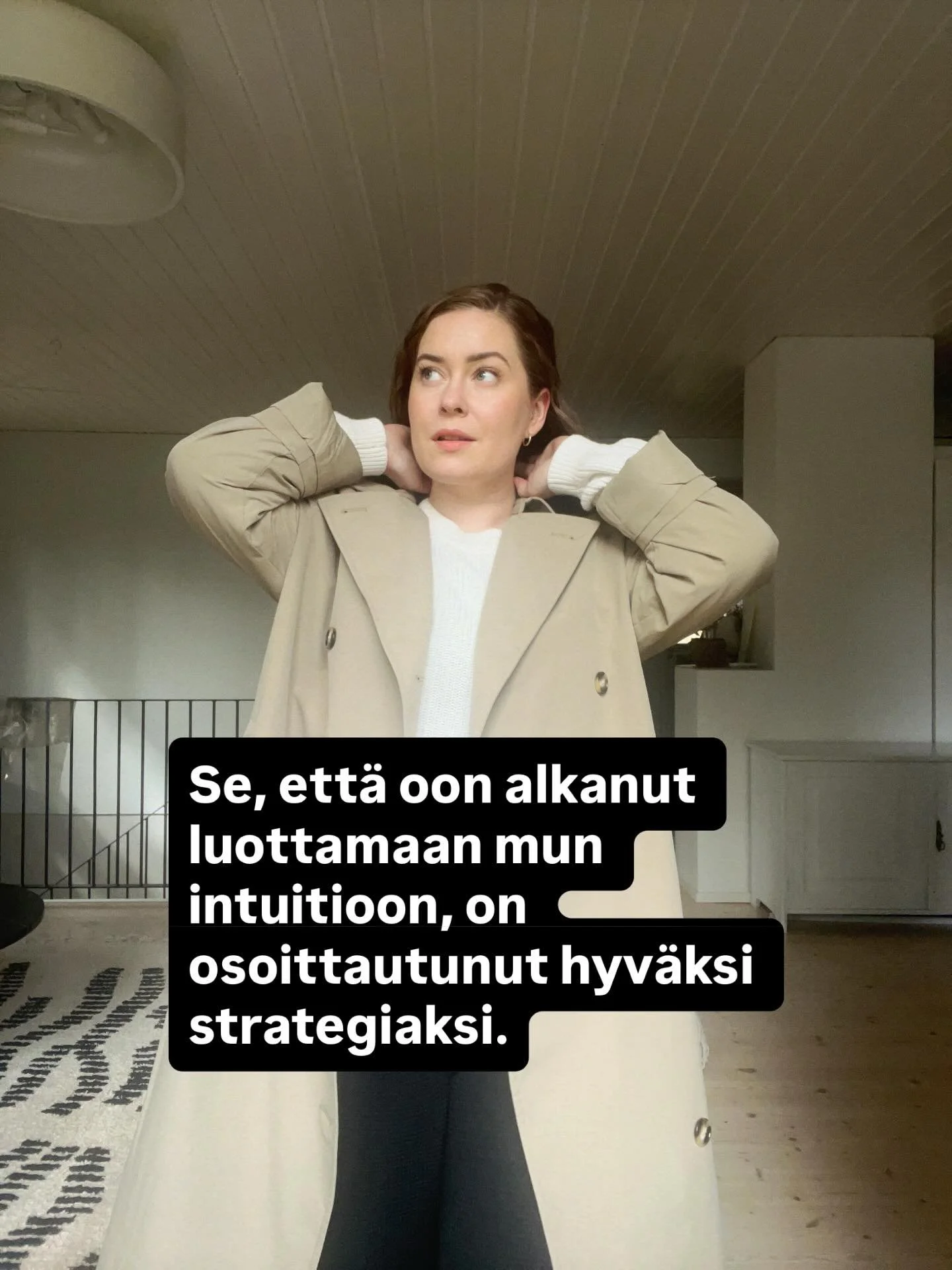 Intuitio ja yritt&auml;jyys on mun mielest&auml; yksi parhaimmista komboista. 🤌🏻

M&auml; oon tyyppin&auml; se, jolle on tosi luontaista kuunnella omaa sis&auml;ist&auml; &auml;&auml;nt&auml; ja luottaa omaan intuitioon, mutta se ei ole aina pelk&a