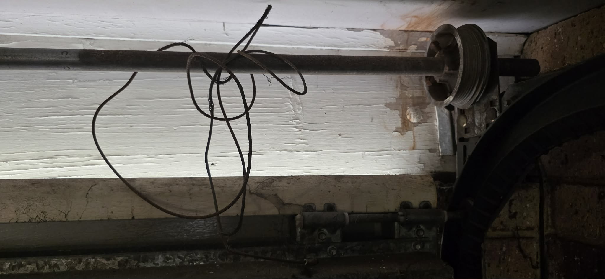 Cable off Garage Door
