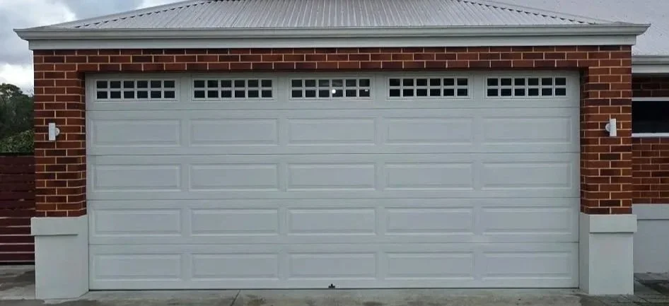 repaired garage door