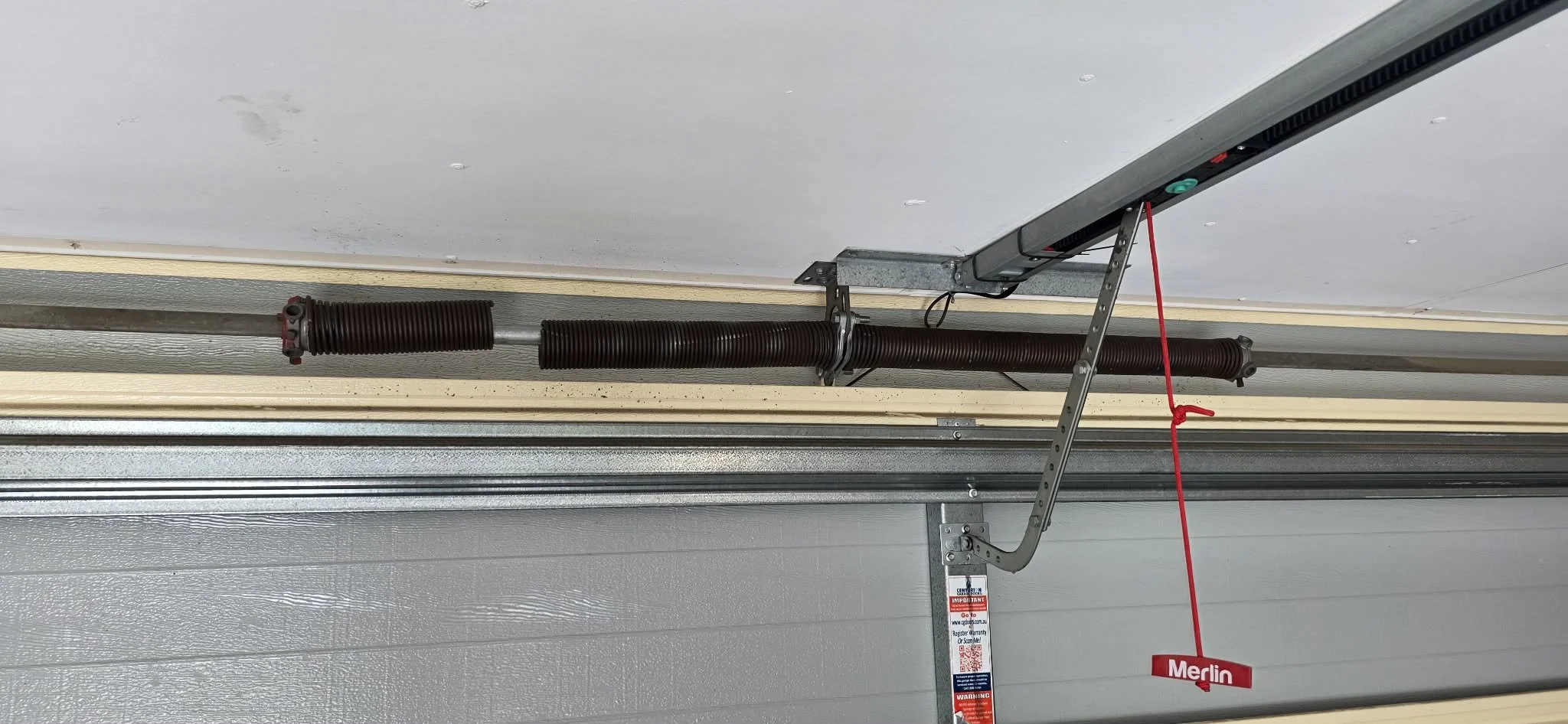 broken garage door spring