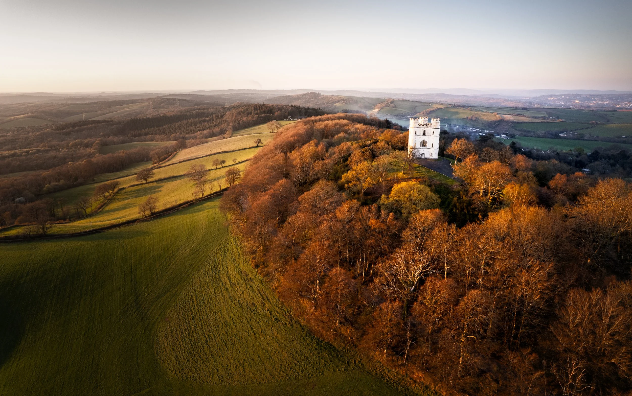 "Lawrence Castle / Haldon Belvediere" overlooking Exeter and Teignmouth.