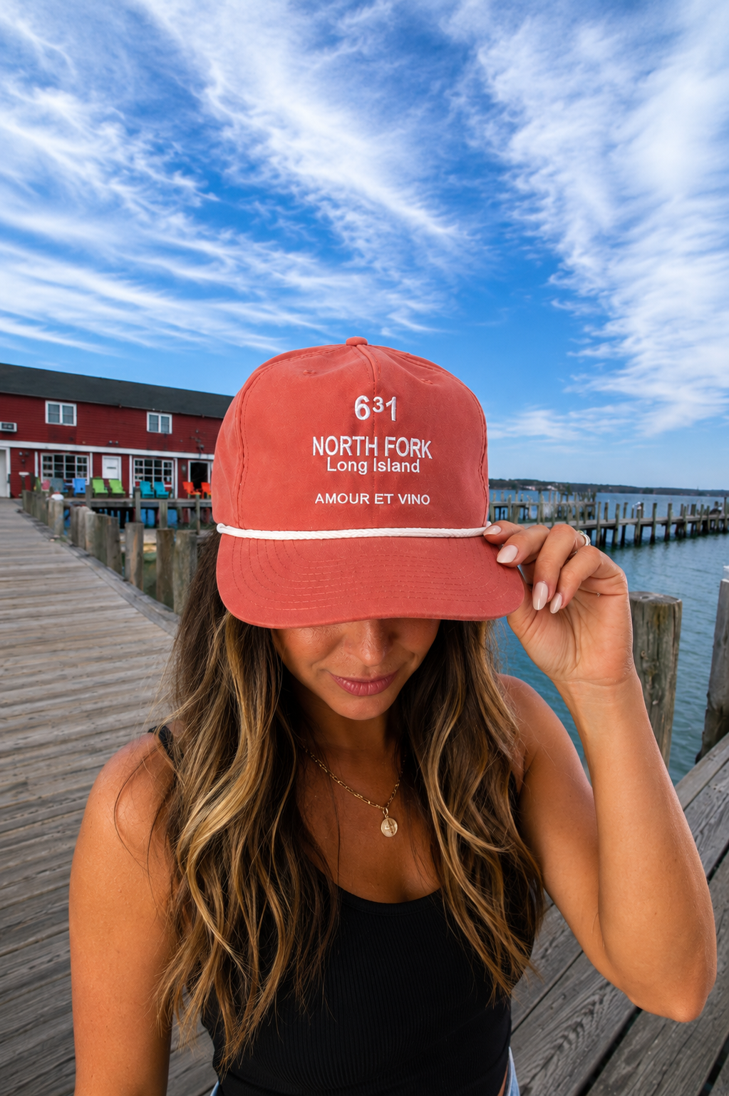 631 Hat Dusty Red