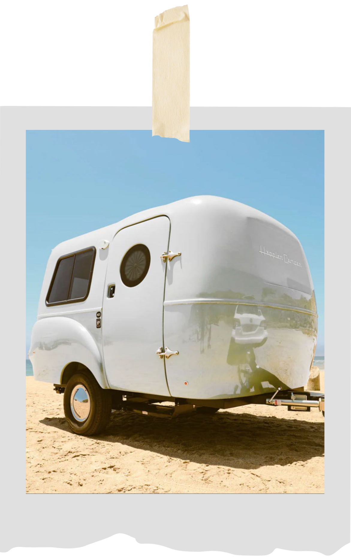 Summer van polaroid picture.