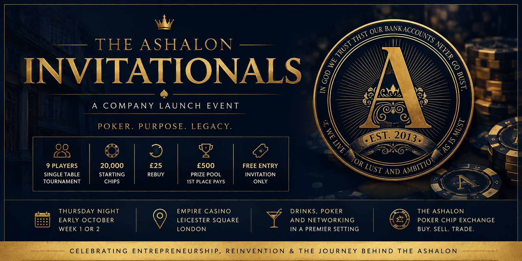 The Ashalon Invitationals: Poker, Entrepreneurship and the Launch of a New London Legacy