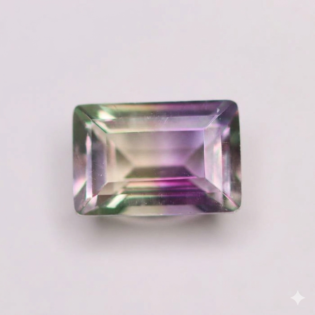 Ametrine - Faceted Baguette Cut - 6 x 3mm