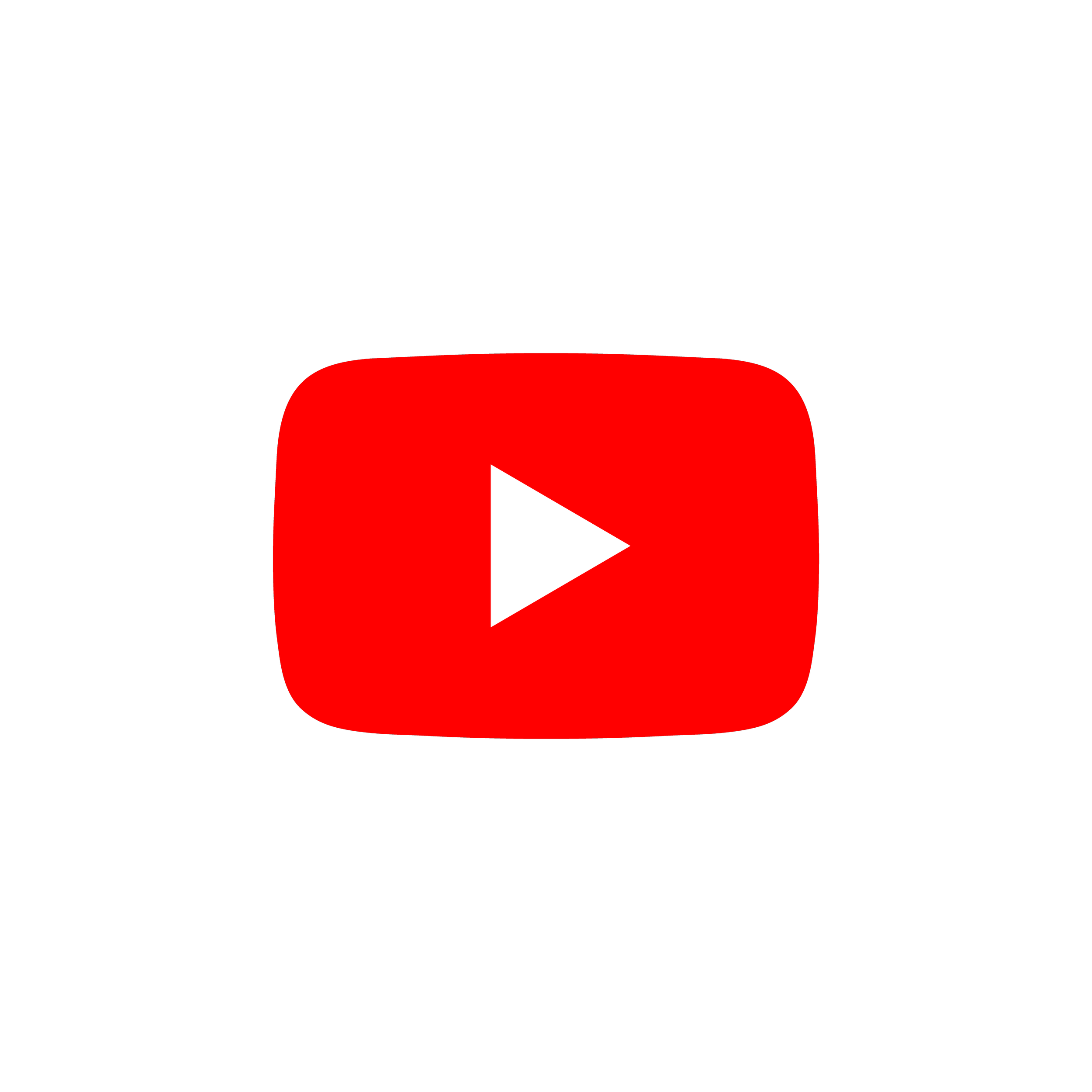 YouTube play button logo with black background.