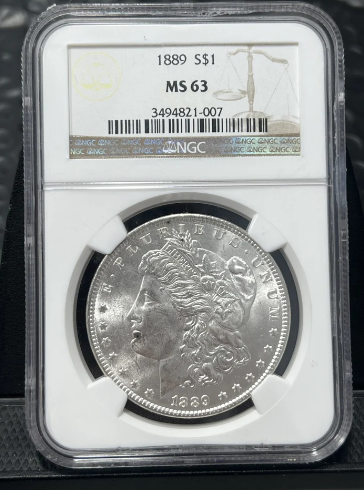 1889 Morgan Silver Dollar - NGC MS63 Certified