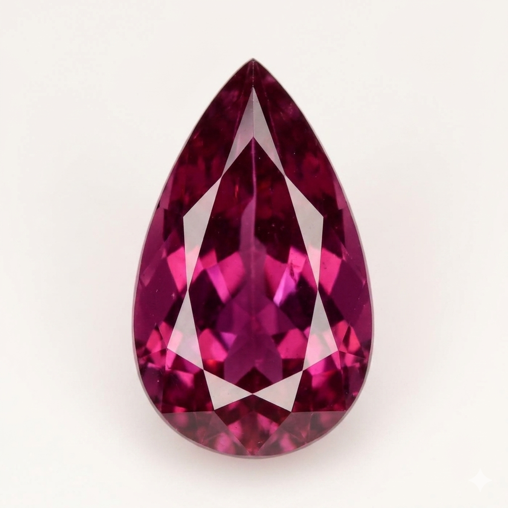 Rubelite Tourmaline - Faceted Pear Cut - 2.30 Carats