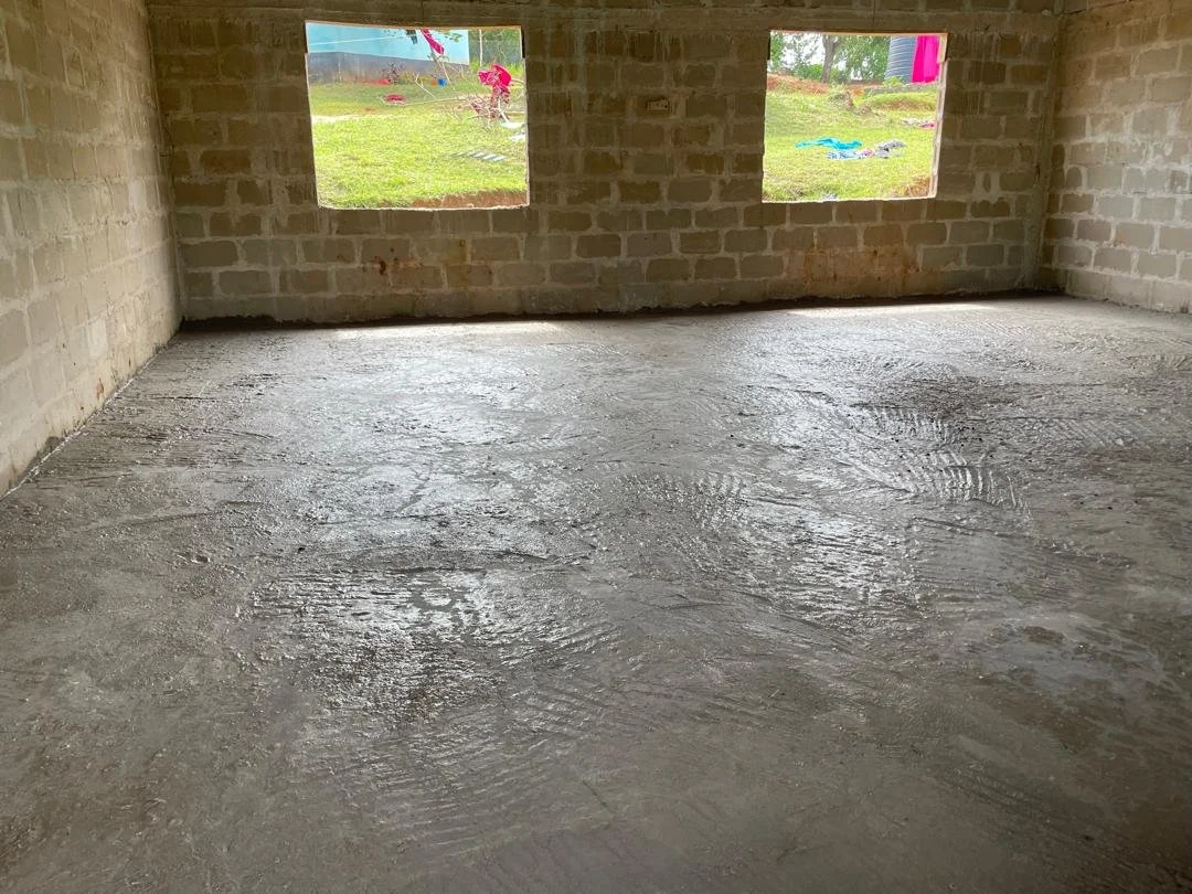 Finished floor of new class room.