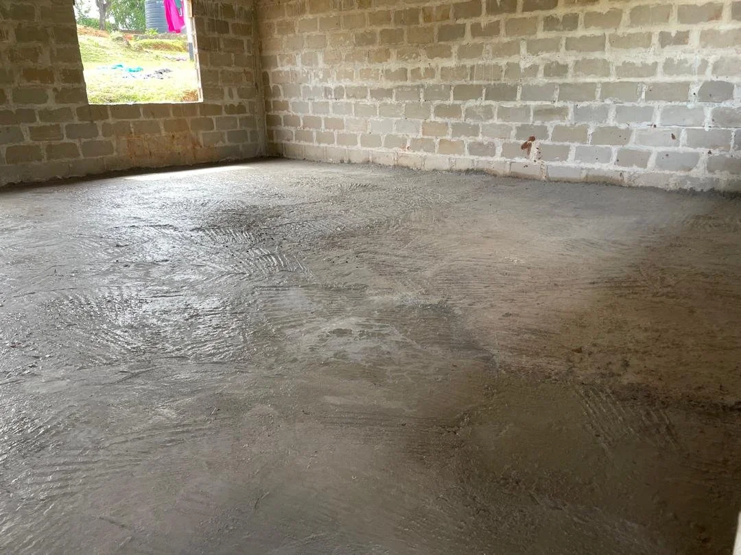 Finished floor of new class room.