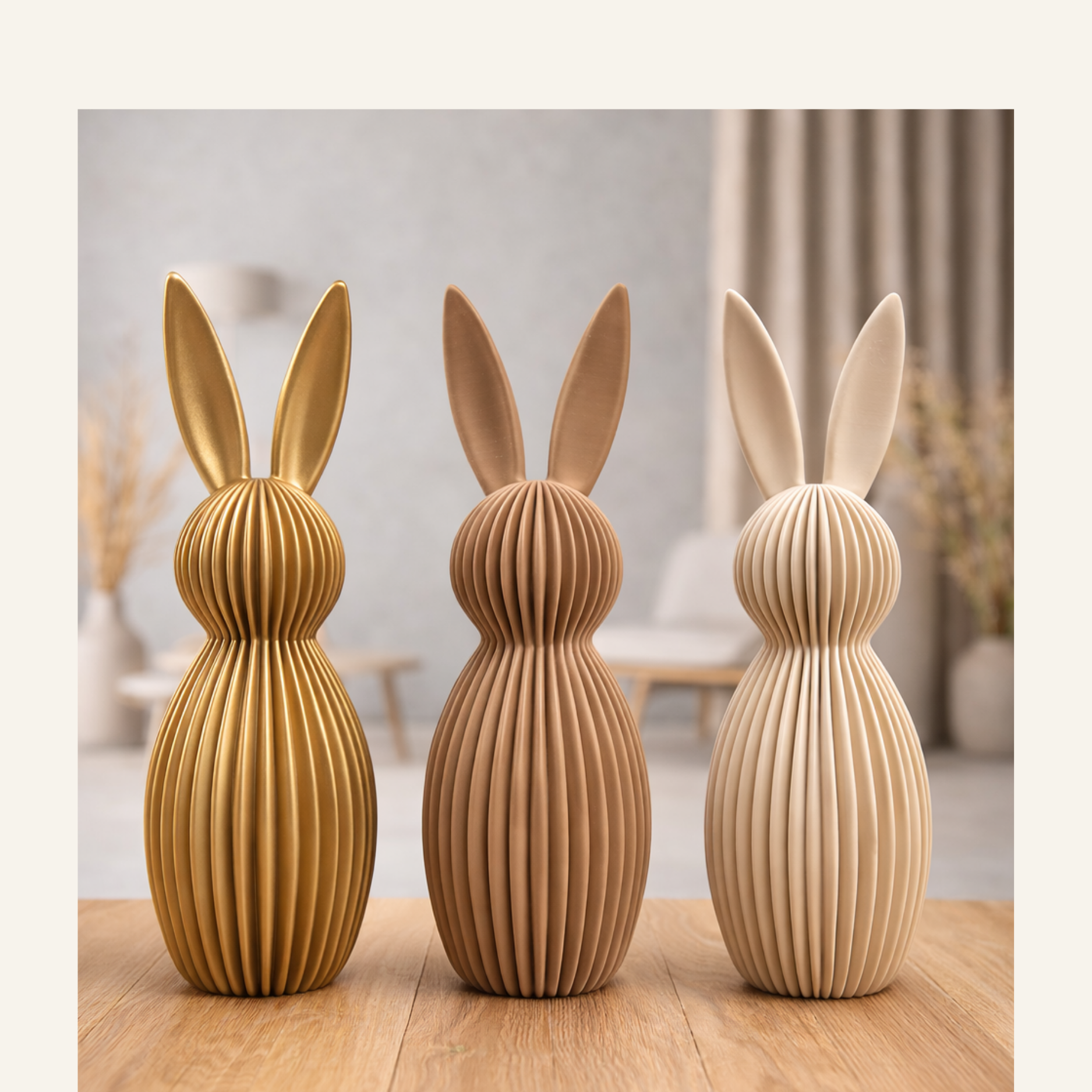 Striped Easter Bunny – Decorative Bunny Collection