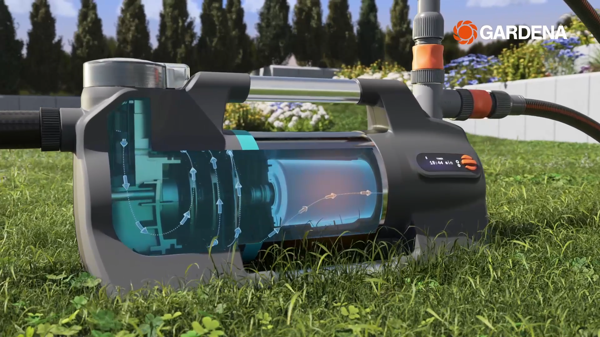 Gardena Pumps 3D Animation