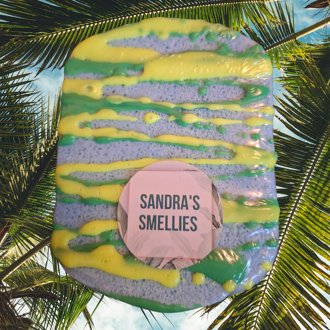 Tropical blue soap sponge