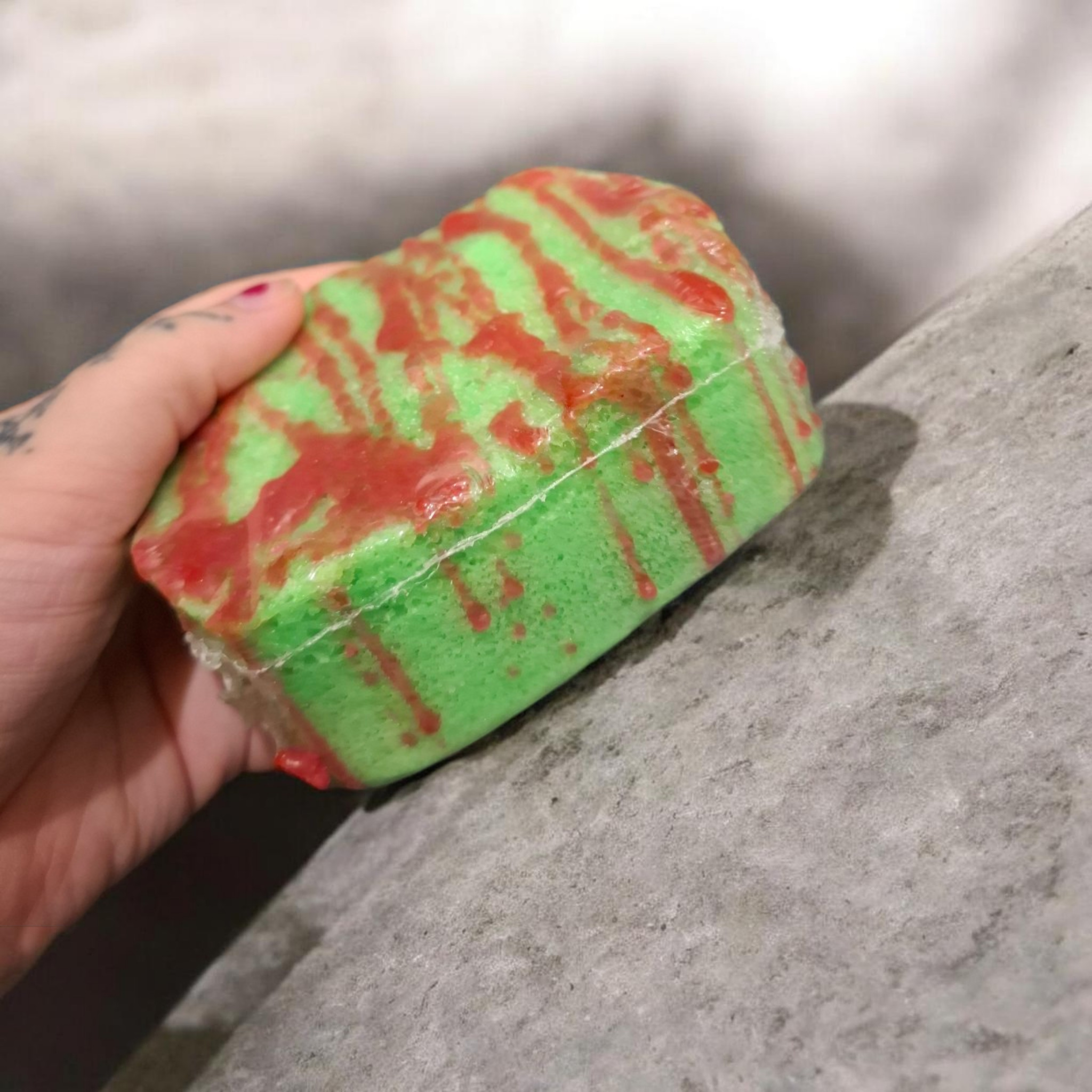 juicy strawberry soap sponge