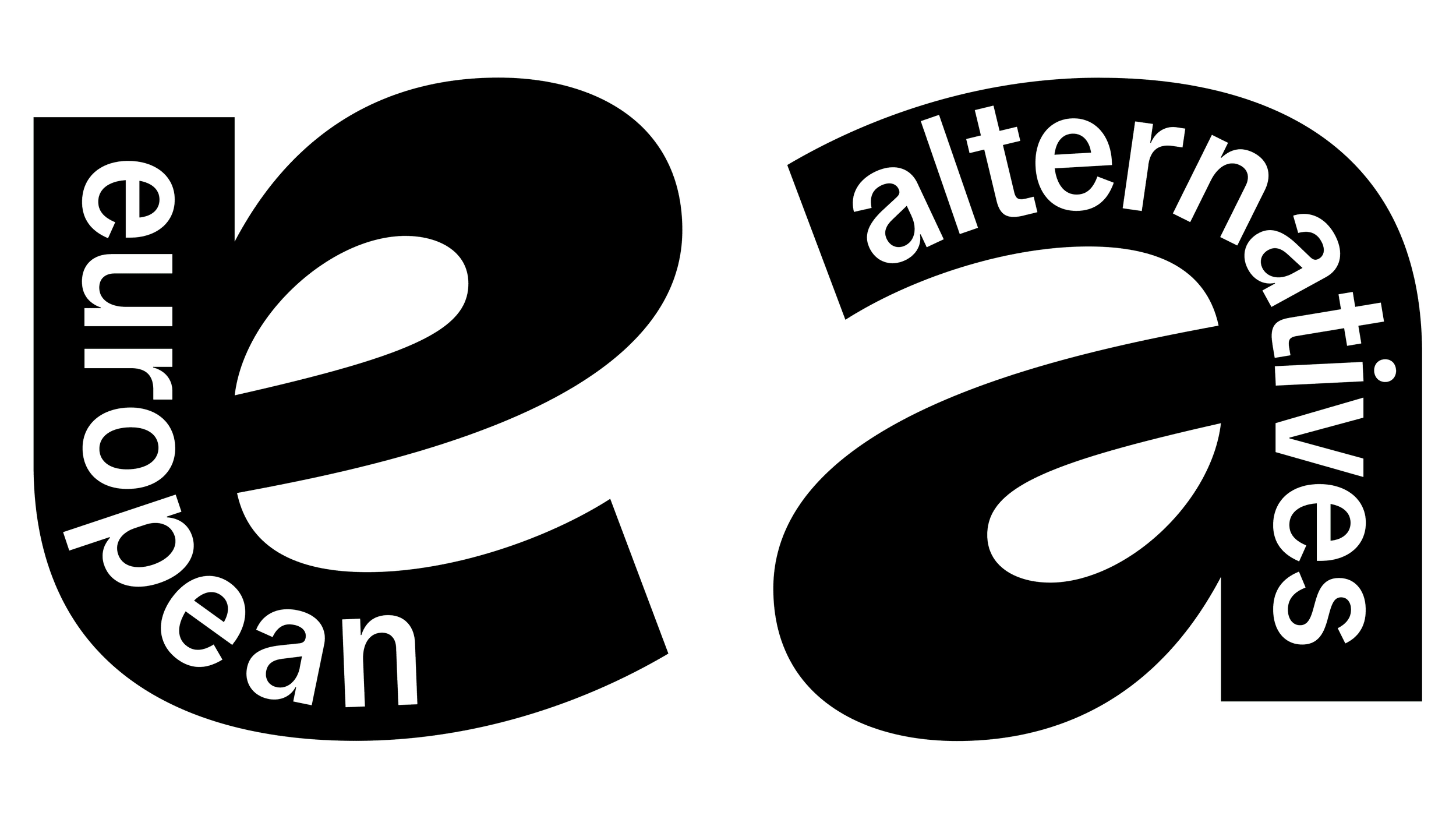 Logo for European Alternatives in black and white