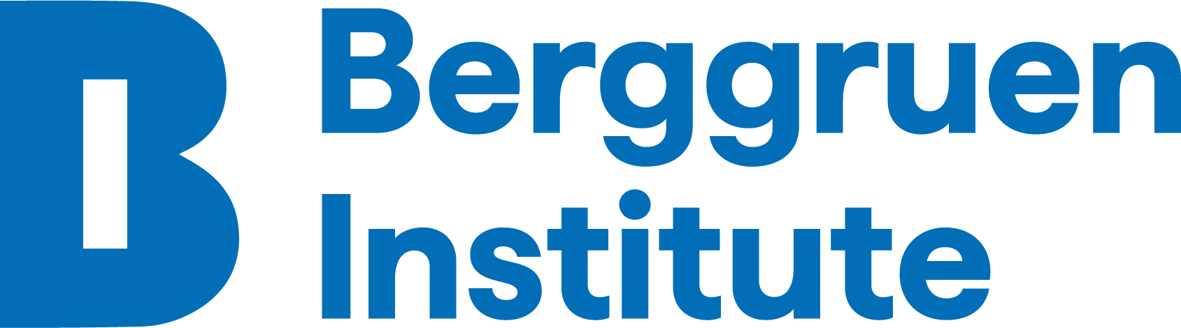 Logo for the Bergguren Institute with a large stylized lettering