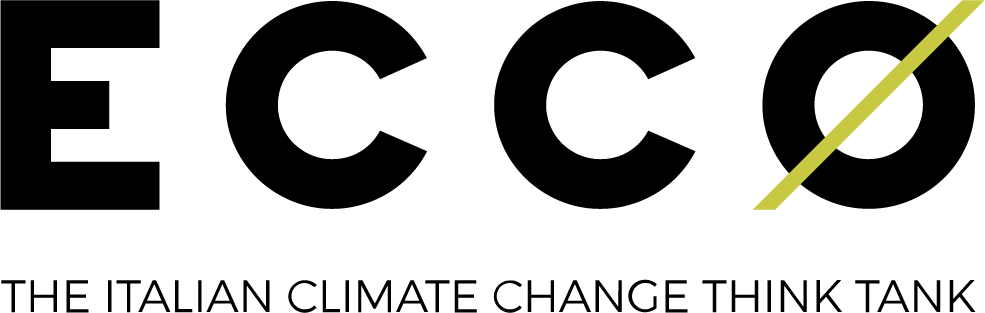 Logo for Ecco The Italian Climate Change Think Tank.
