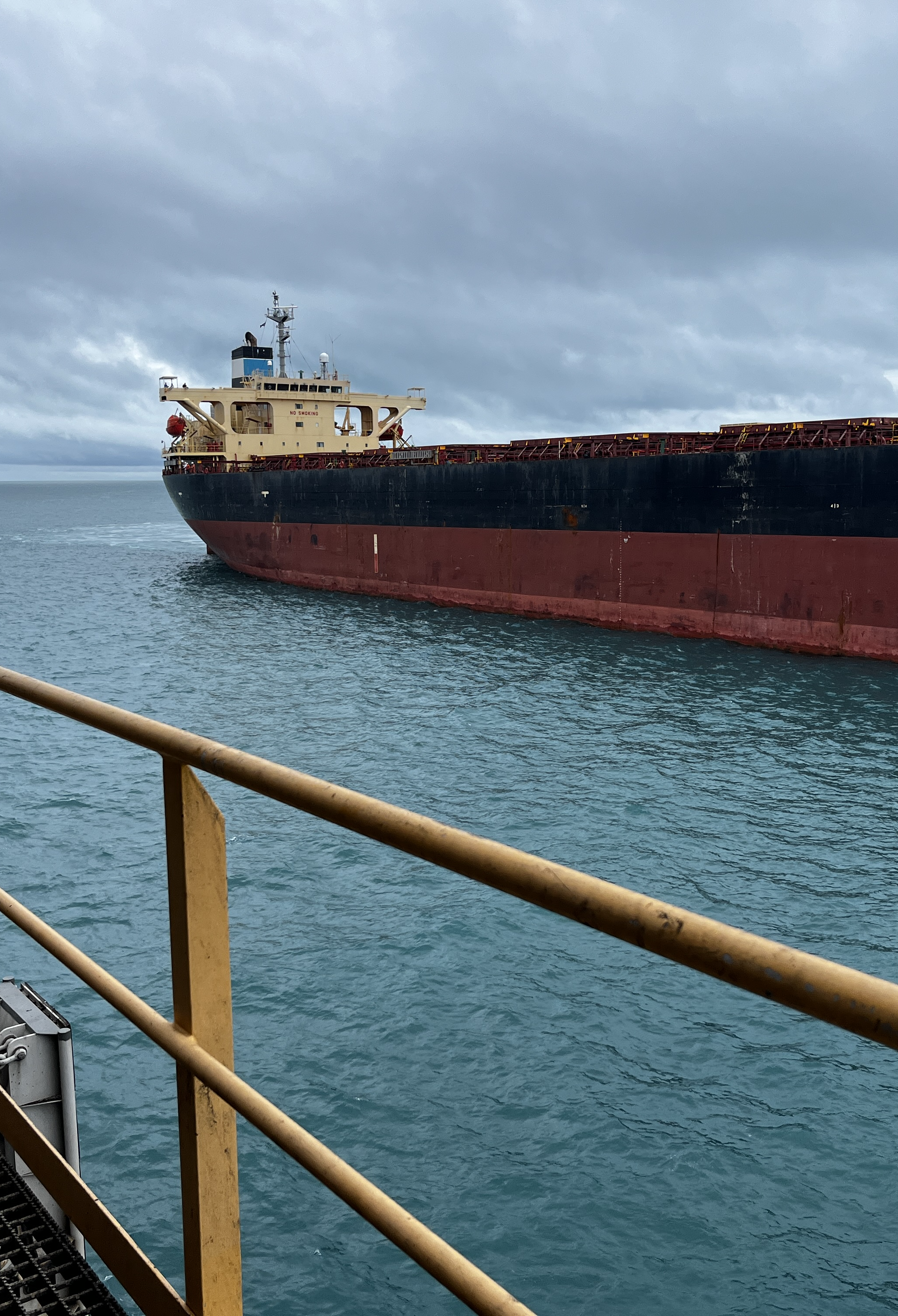 A large cargo ship sailing on the ocean, Copyright of Stephanie Munns Heilsa Consulting Pty Ltd