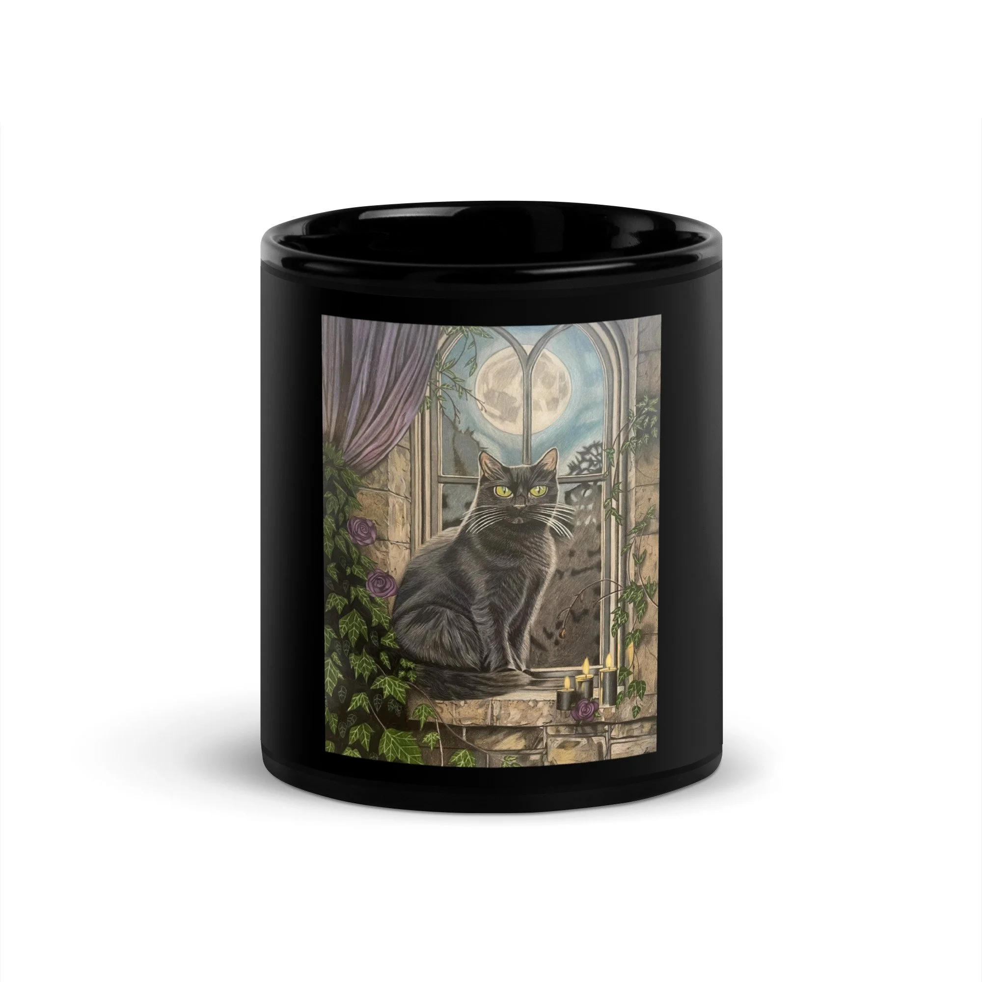 Black Ceramic Mug - A Midnight Familiar Edition