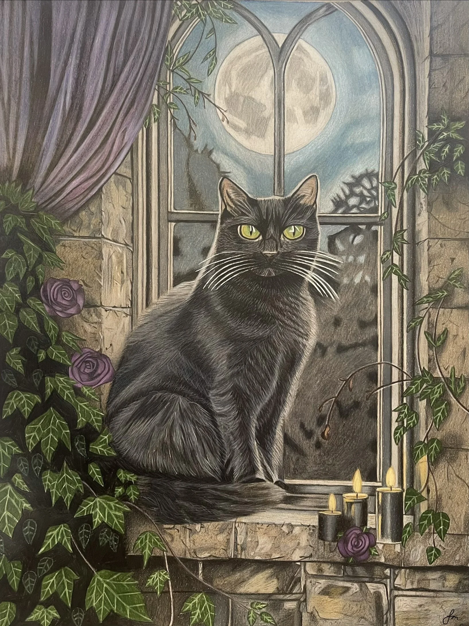 A Midnight Familiar - A4 Print
