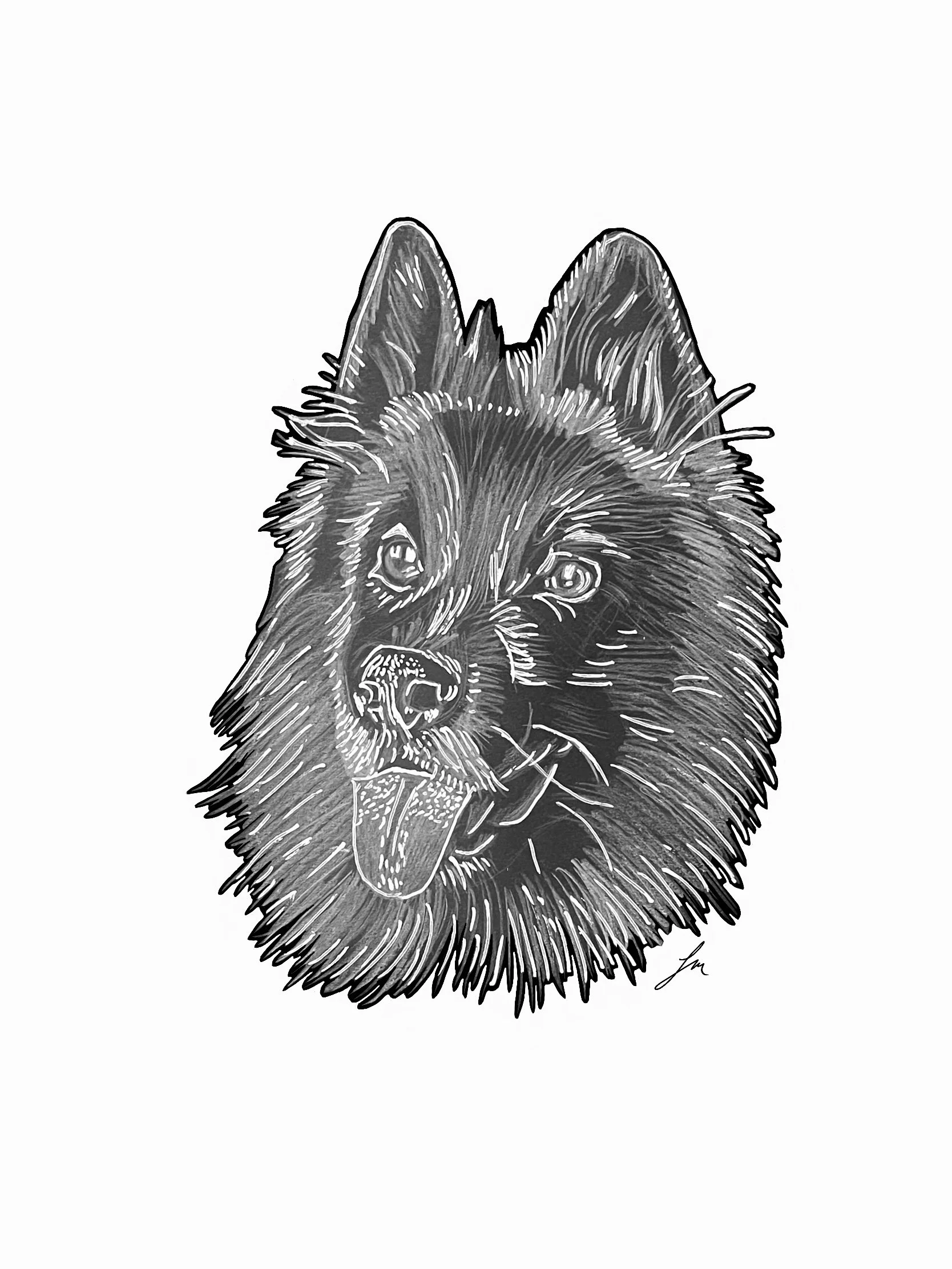 Dog Series - German Shepherd - A4 Print