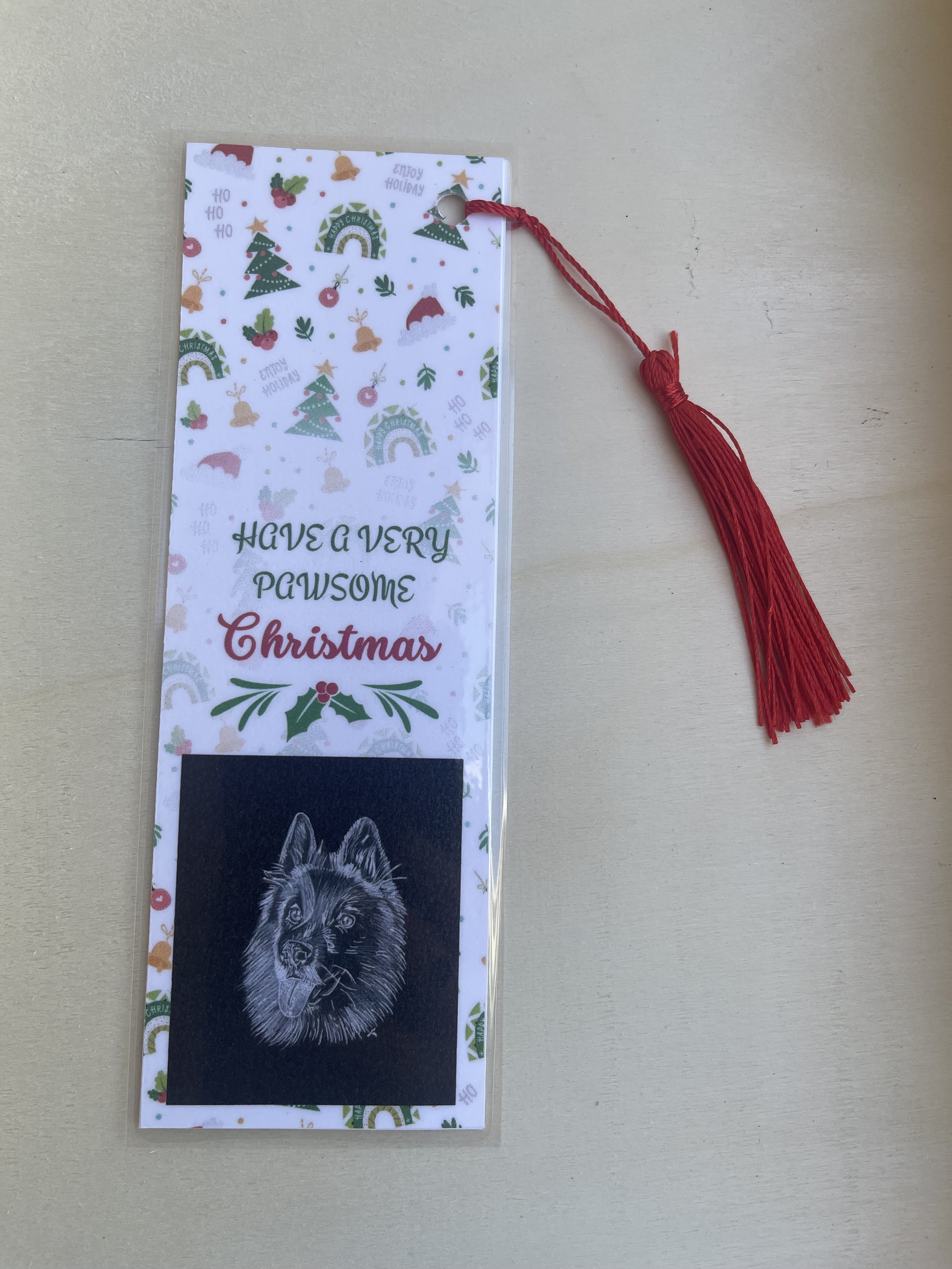 Dog Series - German Shepherd - Bookmark (Red Tassel)
