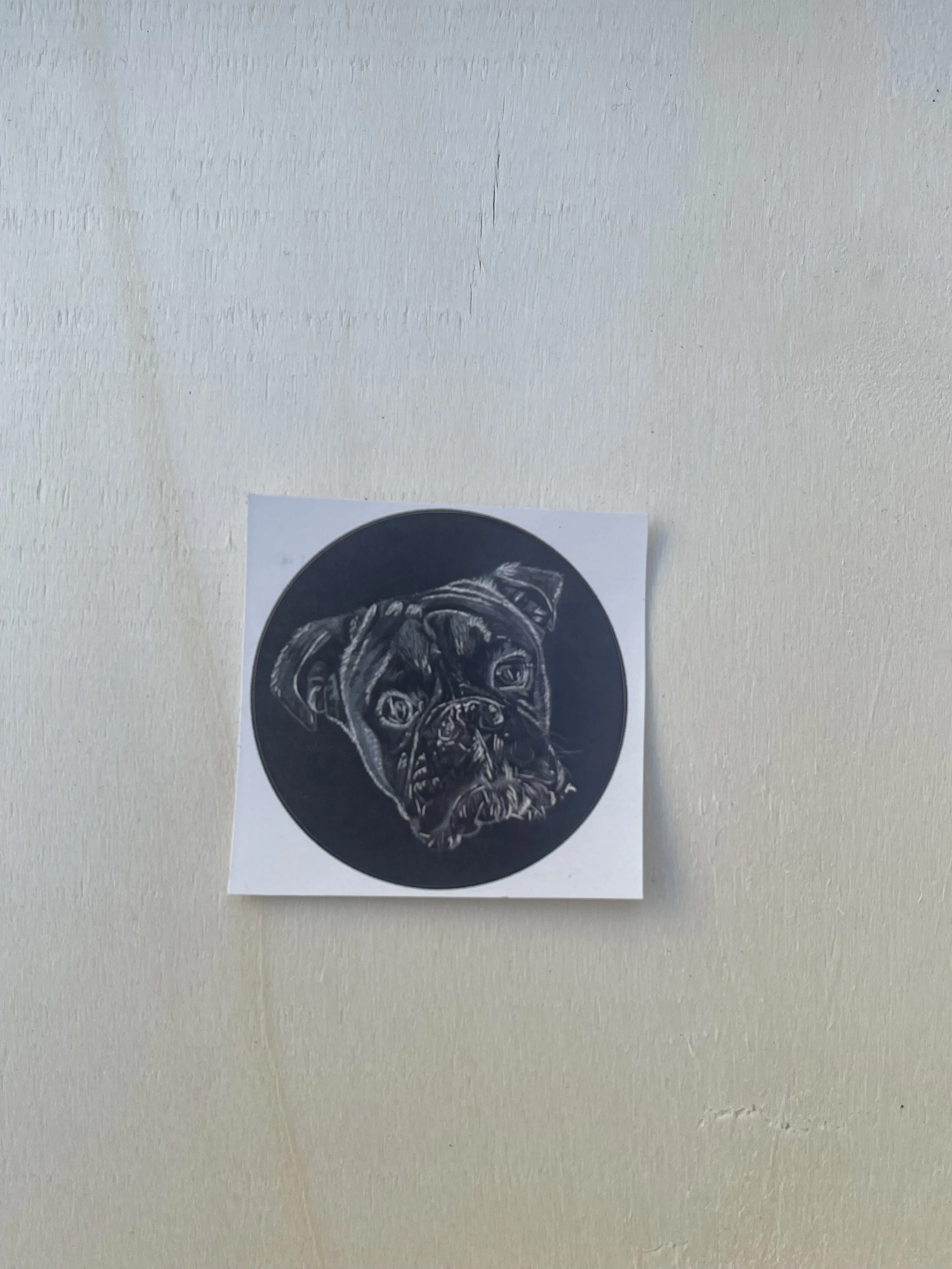 Circular Sticker - Boxer