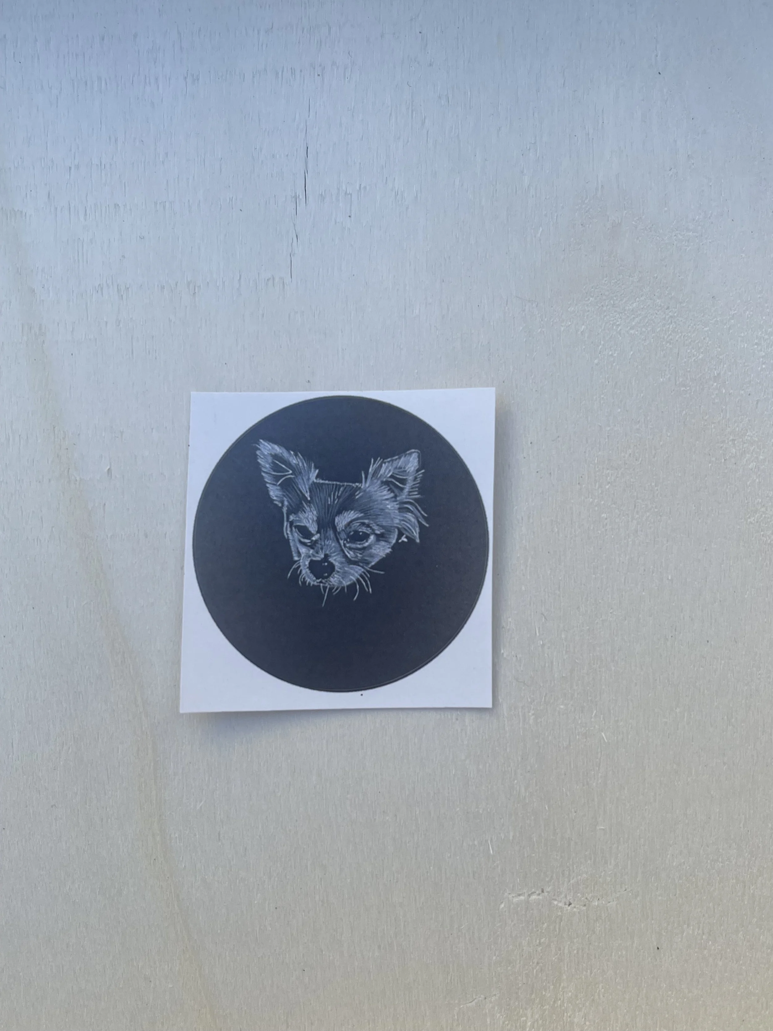 Circular Sticker - Chihuahua