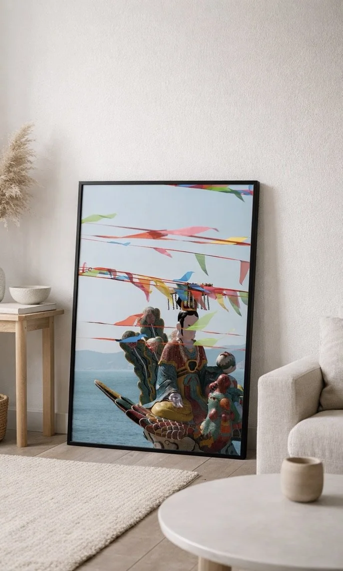 HK Temple — Hong Kong Sacred Prayer Flags Fine Art Print Limited Edition