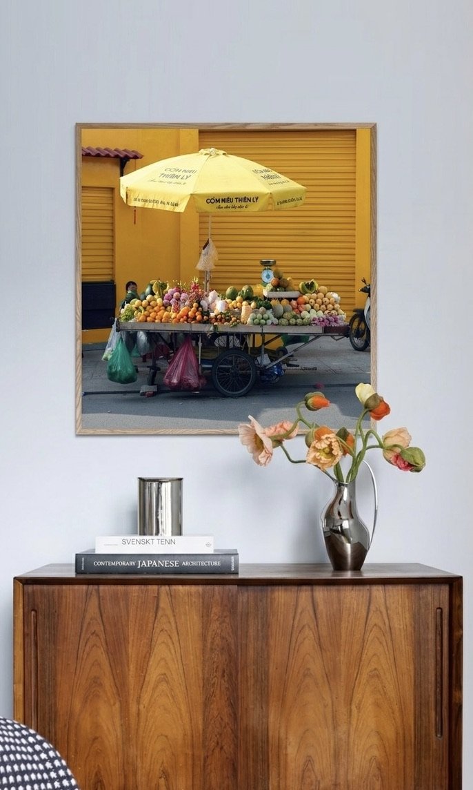 Yellow Market Saigon Morning — Vietnam Street Photography Fine Art Print | Limited Edition