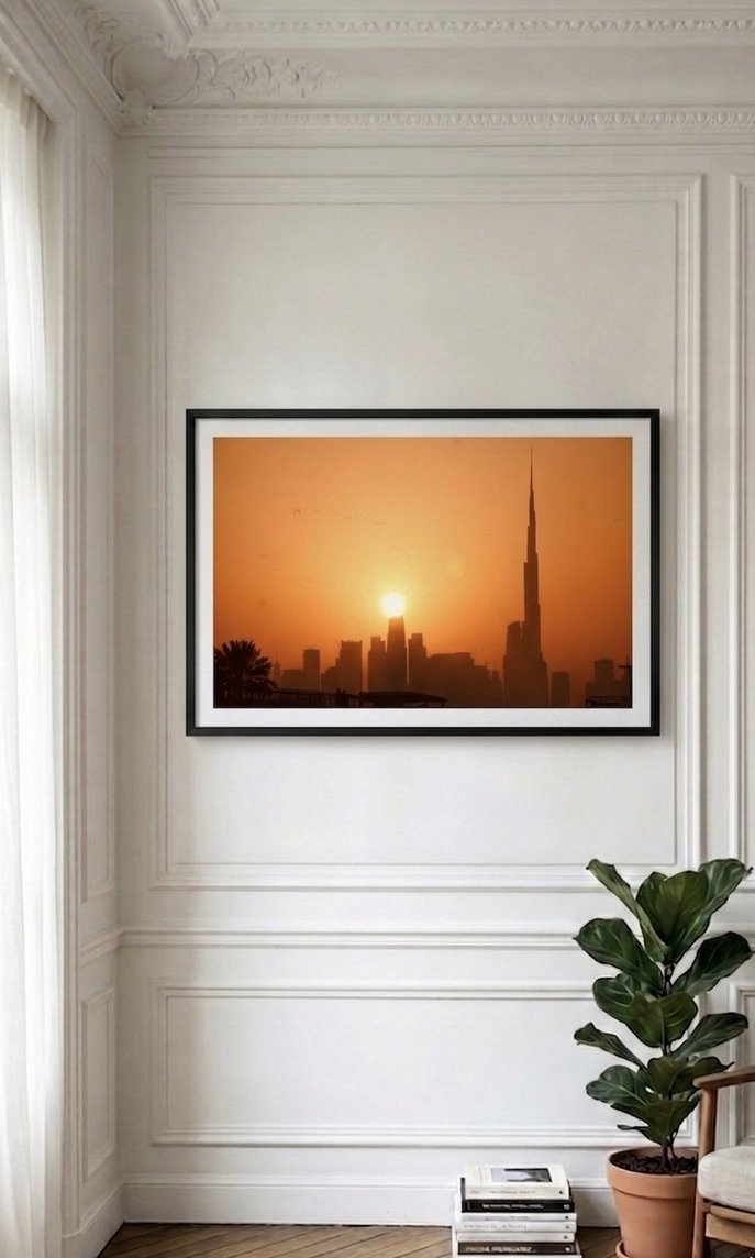 Dubai Creek Harbour — Sunset Skyline Fine Art Print | Limited Edition 30