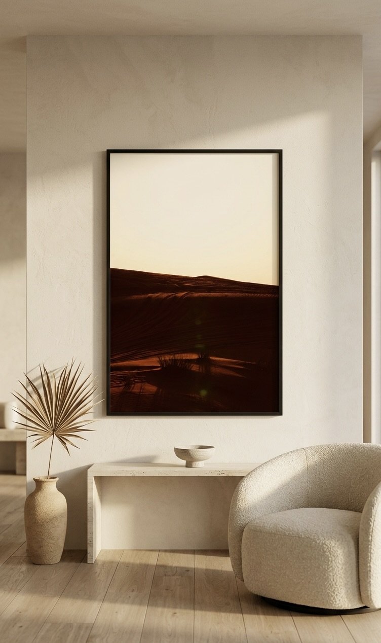 Dubai Desert Horizon — Minimalist UAE Fine Art Photography Print | Limited Edition