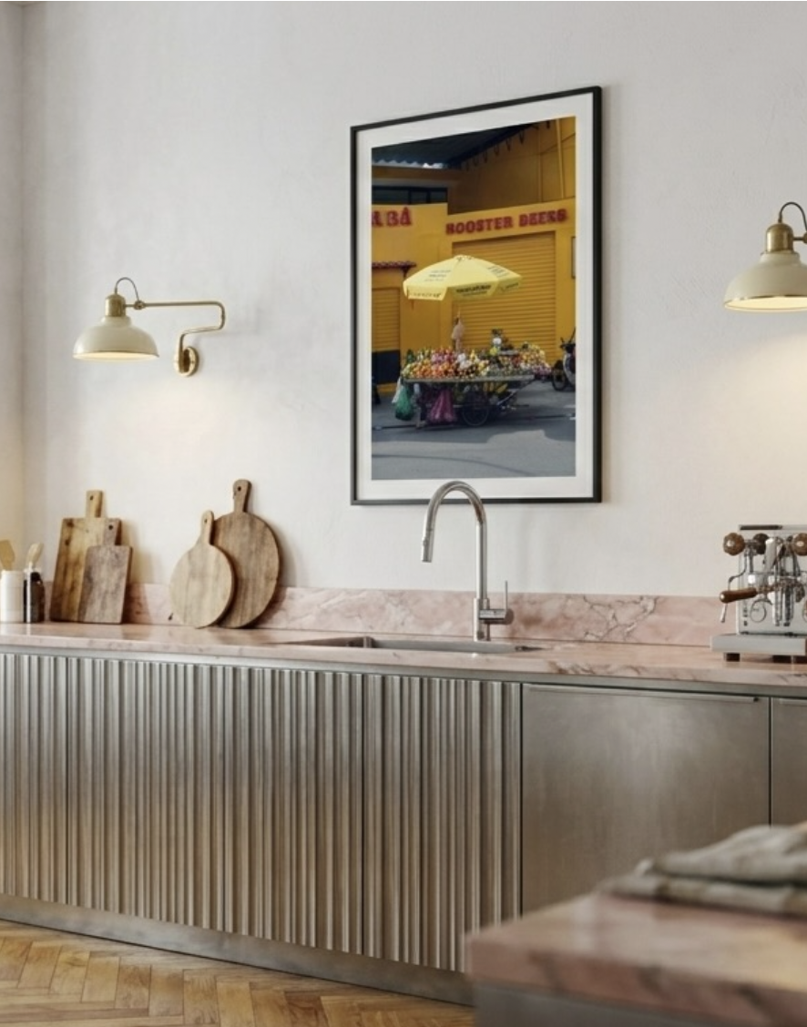 Yellow Market Saigon Morning — Vietnam Street Photography Fine Art Print | Limited Edition