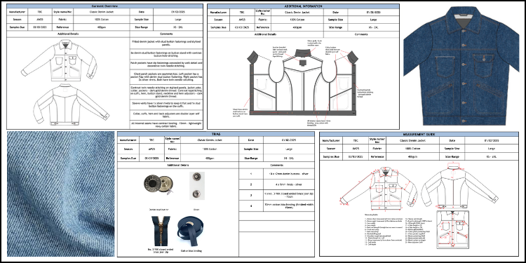 Image - Techpack Unisex Denim Jacket.1.png