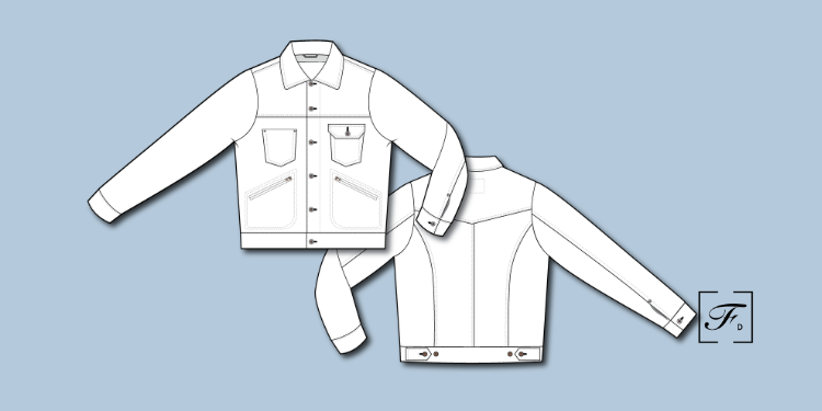 Tech Pack - Unisex Denim Jacket