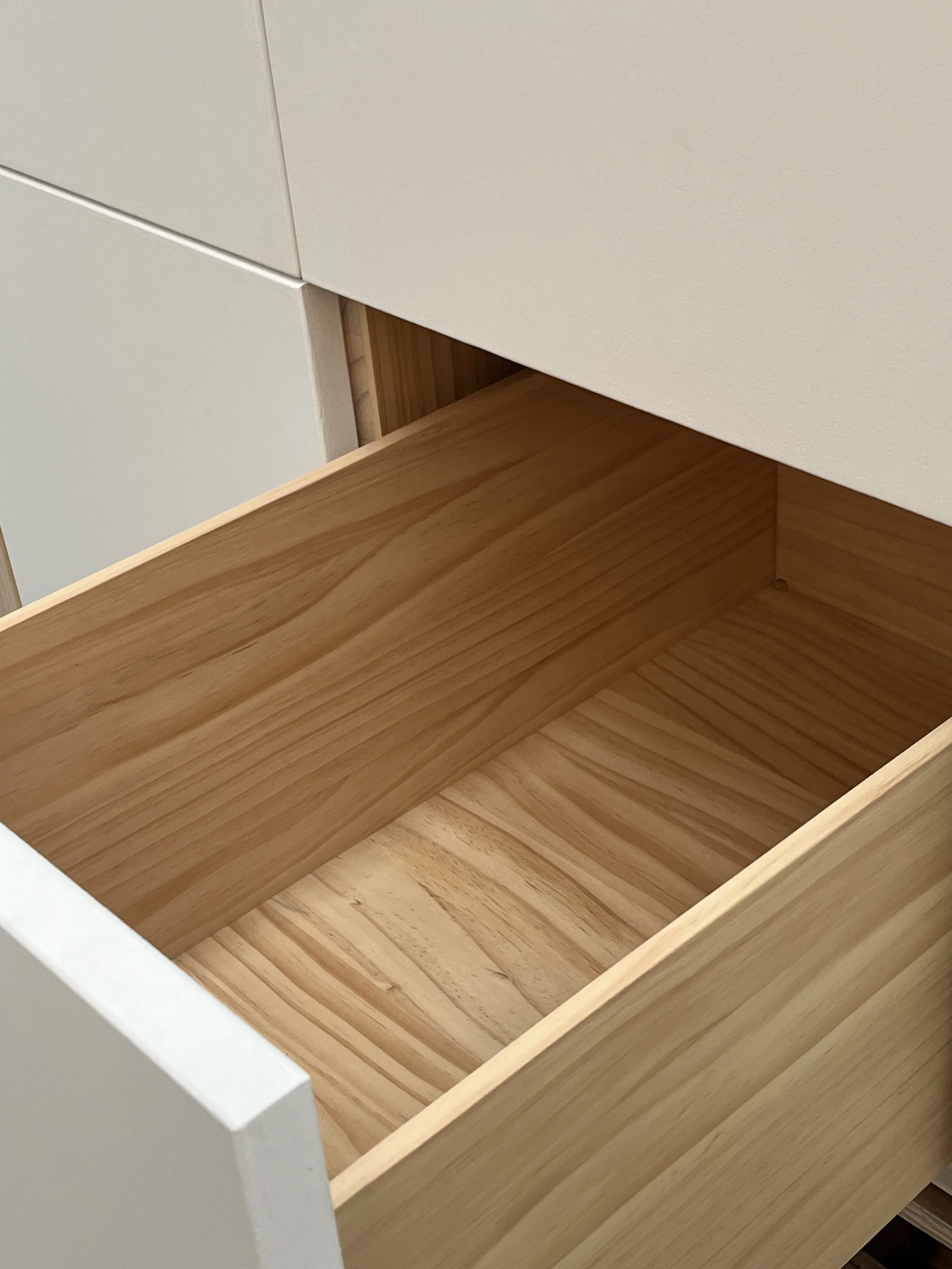 ...with drawers made in solid pine...