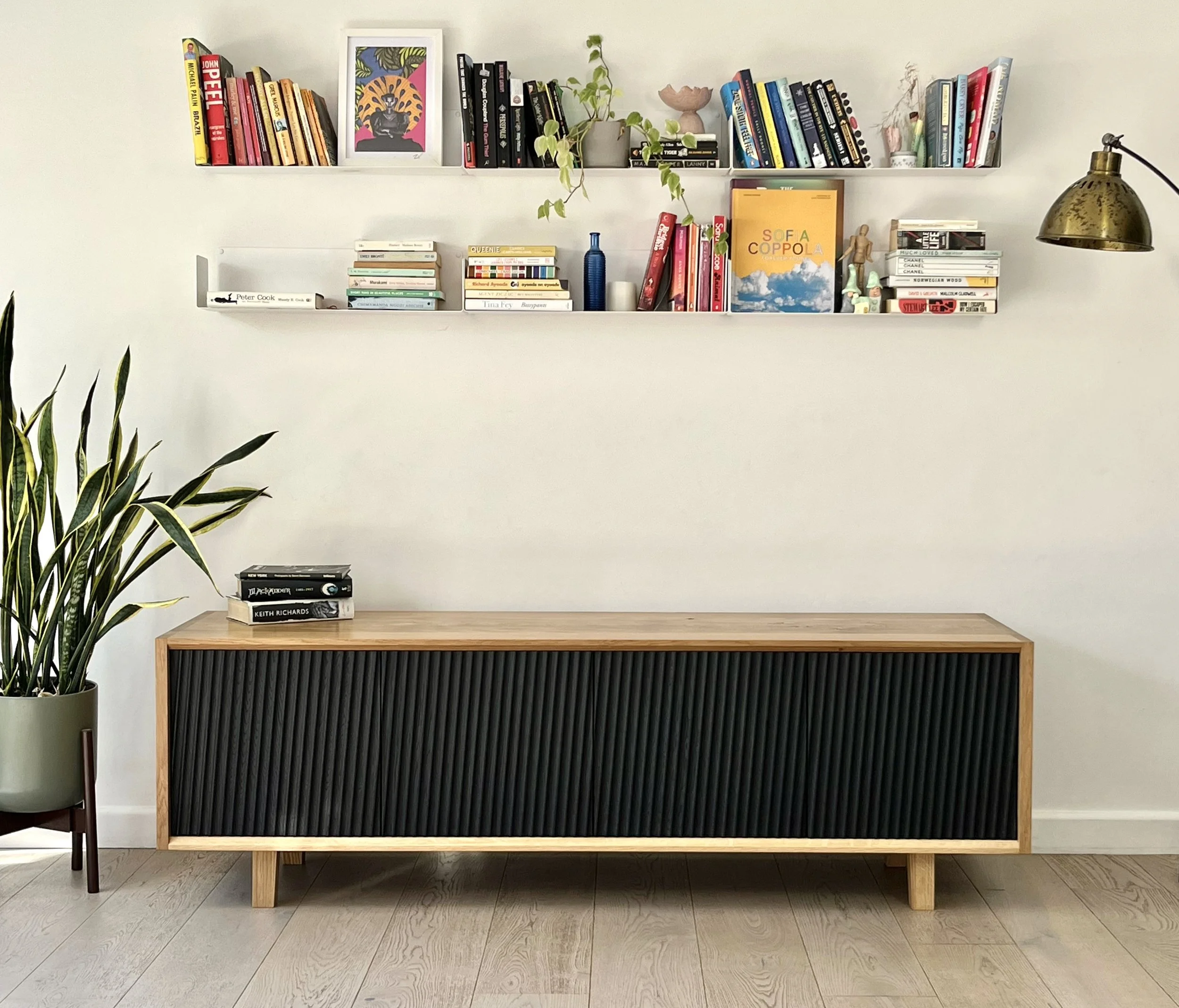 This sideboard is  made in solid oak...