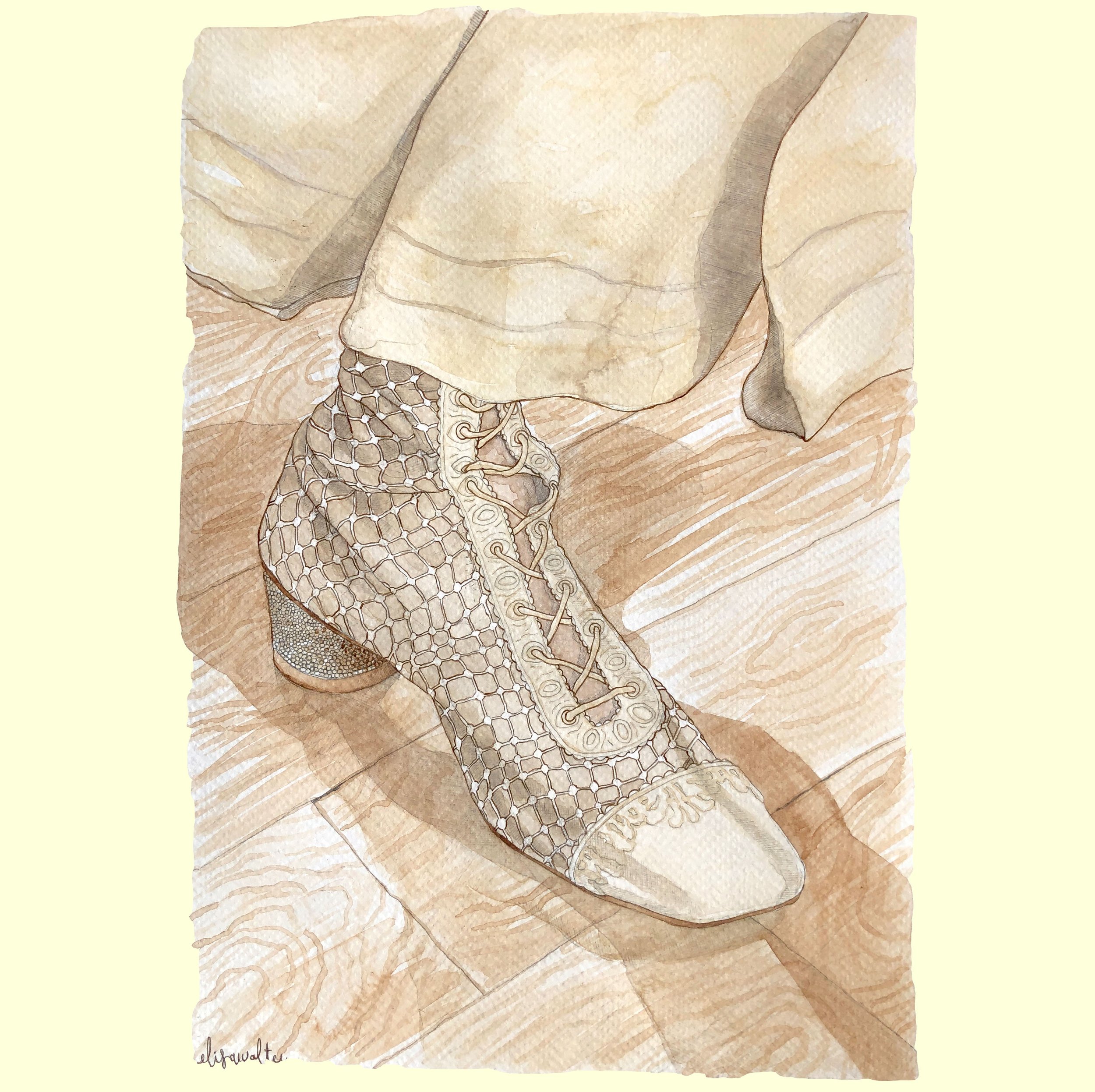 Chaussure et textures, 2022