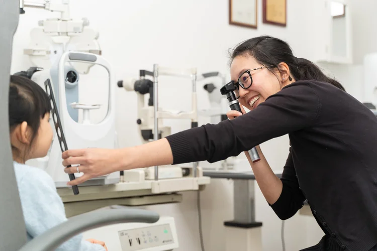 Children's eye examination at Concord Eyecare
