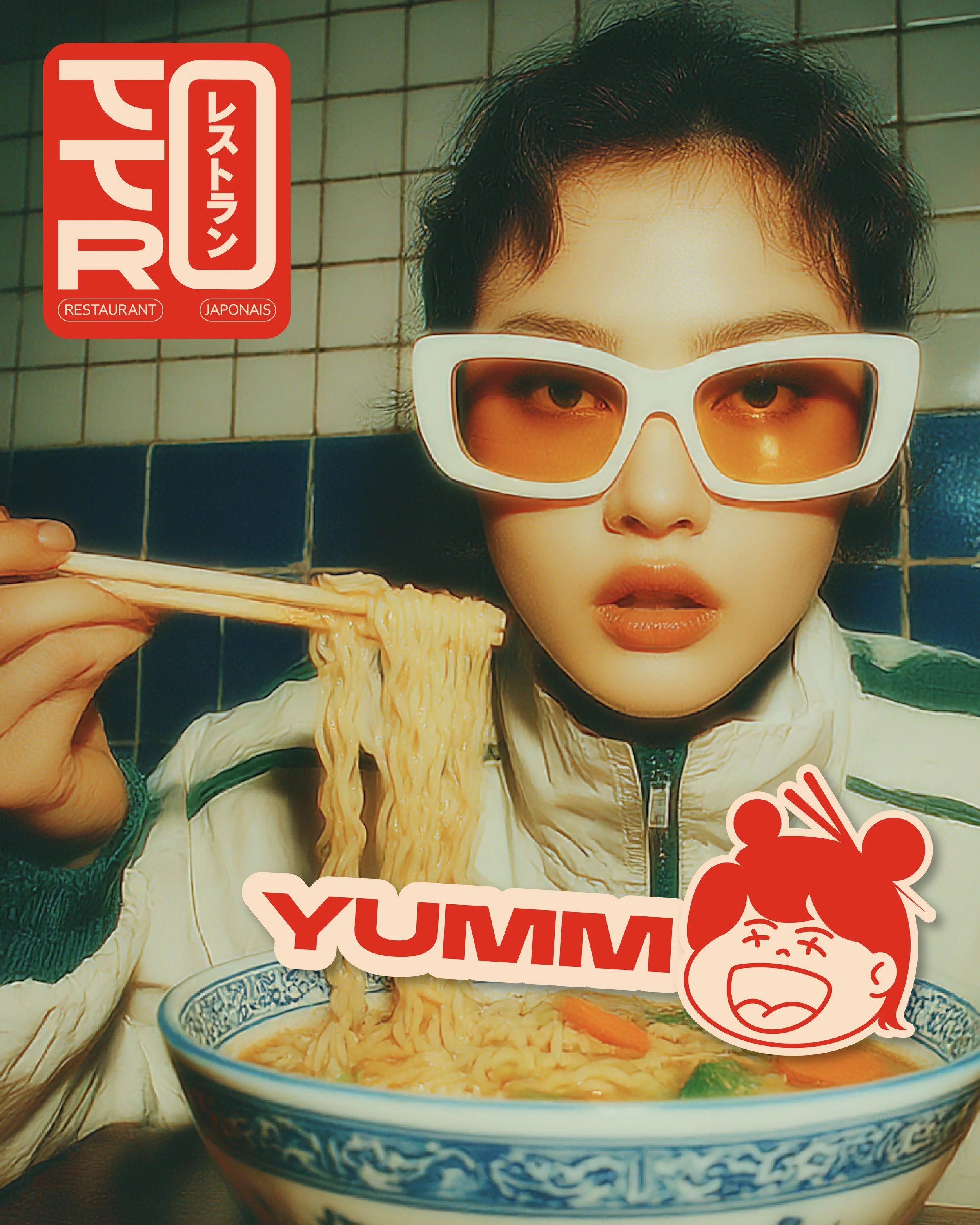 identité visuelle pour restaurant japonais
